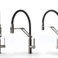 Gessi OFFICINE GESSI 60055 Bateria kuchenna z obrotowa wylewka z dwoma trybami strumienia wody Otwor montazowy baterii 35 mm Wylewka obrotowa 360 ° Srednica wiele kolorow 031 Chrom 149 Finox 599 707 Czarny metal szczotkowany PVD 708 Miedź szczotkowana PVD