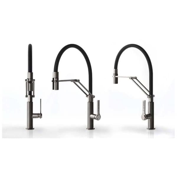 Gessi-OFFICINE-GESSI-60055-Bateria-kuchenna-z-obrotowa-wylewka-z-dwoma-trybami-strumienia-wody-wylewka-obrotowa-360-wiele-kolorow-4.jpg Gessi OFFICINE GESSI 60055 Bateria kuchenna z obrotowa wylewka z dwoma trybami strumienia wody Otwor montazowy baterii 35 mm Wylewka obrotowa 360 ° Srednica wiele kolorow 031 Chrom 149 Finox 599 707 Czarny metal szczotkowany PVD 708 Miedź szczotkowana PVD