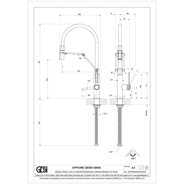 Gessi-OFFICINE-GESSI-60055-Bateria-kuchenna-z-obrotowa-wylewka-z-dwoma-trybami-strumienia-wody-wylewka-obrotowa-360-wiele-kolorow-rys-techniczny.jpg OFFICINE GESSI 60055 rysunek techniczny