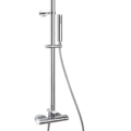Gessi OVALE 21631 Bateria termostatyczna scienna z glowica prysznicowa 270 x 205 mm automatycznym przelacznikiem wanny prysznica wezem prysznico wiele kolorow 031 Chrom 149 Finox 279 Biały CN 299 Czarny XL