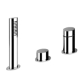Gessi OVALE 23043 Bateria wannowa 3 otworowa z przelacznikiem przylacza 1 2 waz prysznicowy 15 m wyciagana sluchawka prysznicowa wiele kolorow 031 Chrom 149 Finox 279 Biały CN 299 Czarny XL