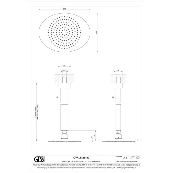 Gessi-OVALE-23150-Deszczownica-sufitowa-antilimestone-prostokatna-270x205-mm-dlugosc-na-zamowienie-105-maks-wiele-kolorow-rys-techniczny.jpg OVALE 23150 rysunek techniczny