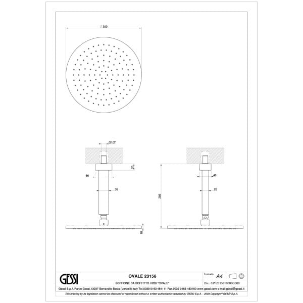 Gessi-OVALE-23156-Deszczownica-sufitowa-srednica-sr300-mm-dlugosc-260-mm-z-regulacja-antilimestone-przylaczami-1-2-wiele-kolorow-rys-techniczny.jpg OVALE 23156 rysunek techniczny