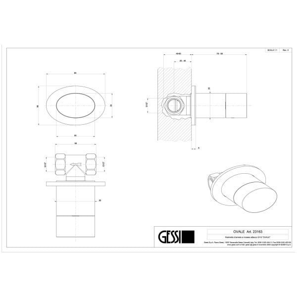 Gessi-OVALE-23165-23166-Zawor-podtynkowy-przylacze-1-2-wiele-kolorow-rys-techniczny.jpg OVALE 23165+23166 rysunek techniczny