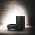 Gessi OVALE ACCESSORIES 25336 Mydelniczka w kolorze czarnym wiele kolorow 031 Chrom 149 Finox 279 Biały CN 299 Czarny XL