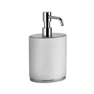 Gessi OVALE ACCESSORIES 25339 Dozownik do mydla w kolorze bialym wiele kolorow 031 Chrom 149 Finox 279 Biały CN 299 Czarny XL