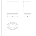 OVALE ACCESSORIES 25342 rysunek techniczny