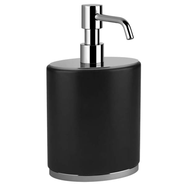 Gessi OVALE ACCESSORIES 25348 Dozownik do mydla w kolorze czarnym wiele kolorow 031 Chrom 149 Finox 279 Biały CN 299 Czarny XL