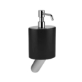 Gessi OVALE ACCESSORIES 25624 Dozownik do mydla scienny w kolorze czarnym wiele kolorow 031 Chrom 149 Finox 279 Biały CN 299 Czarny XL