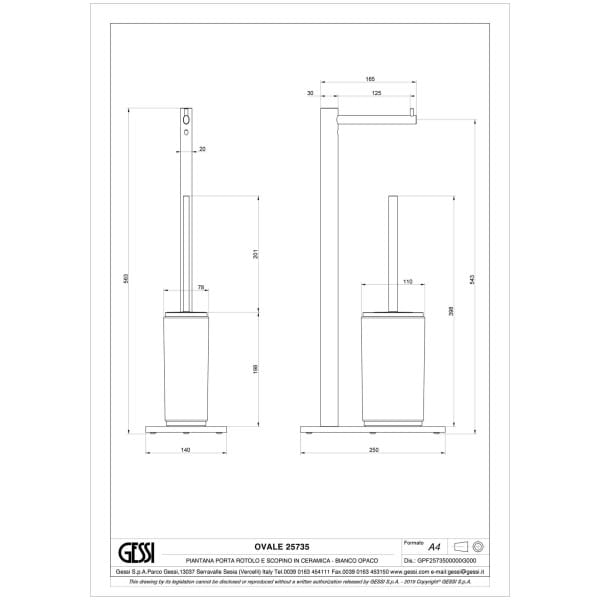Gessi-OVALE-ACCESSORIES-25735-PORTA-ROTOLO-E-SCOPINO-TERRA-wiele-kolorow-rys-techniczny.jpg OVALE ACCESSORIES 25735 rysunek techniczny