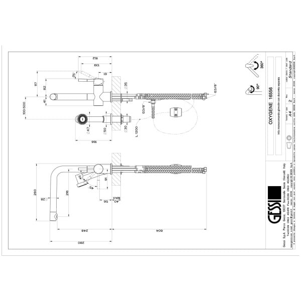 Gessi-OXYGENE-CUCINA-16556-Bateria-kuchenna-z-obrotowa-wylewka-360-°-i-osobna-wyciagana-wylewka-wiele-kolorow-rys-techniczny.jpg OXYGENE CUCINA 16556 rysunek techniczny
