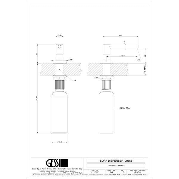 Gessi-OXYGENE-CUCINA-29658-Dozownik-do-mydla-wiele-kolorow-rys-techniczny.jpg OXYGENE CUCINA 29658 rysunek techniczny