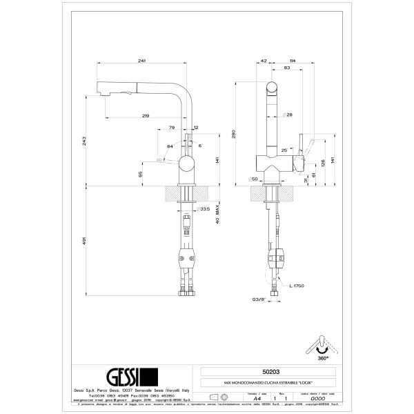 Gessi-OXYGENE-CUCINA-50203-Bateria-kuchenna-z-obrotowa-i-wyciagana-wylewka-wiele-kolorow-rys-techniczny.jpg OXYGENE CUCINA 50203 rysunek techniczny