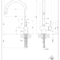 OXYGENE CUCINA 50307 rysunek techniczny
