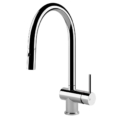 Gessi OXYGENE CUCINA 50317 Bateria kuchenna z obrotowa i wyciagana wylewka z pojedynczym strumieniem wody wiele kolorow 031 Chrom 149 Finox