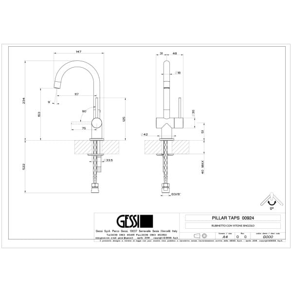 Gessi-OXYGENE-CUCINA-924-Bateria-kuchenna-wiele-kolorow-rys-techniczny.jpg OXYGENE CUCINA 924 rysunek techniczny
