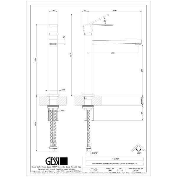 Gessi-QUADRO-CUCINA-16721-Bateria-kuchenna-z-obrotowa-wylewka-120-°-wiele-kolorow-rys-techniczny.jpg QUADRO CUCINA 16721 rysunek techniczny