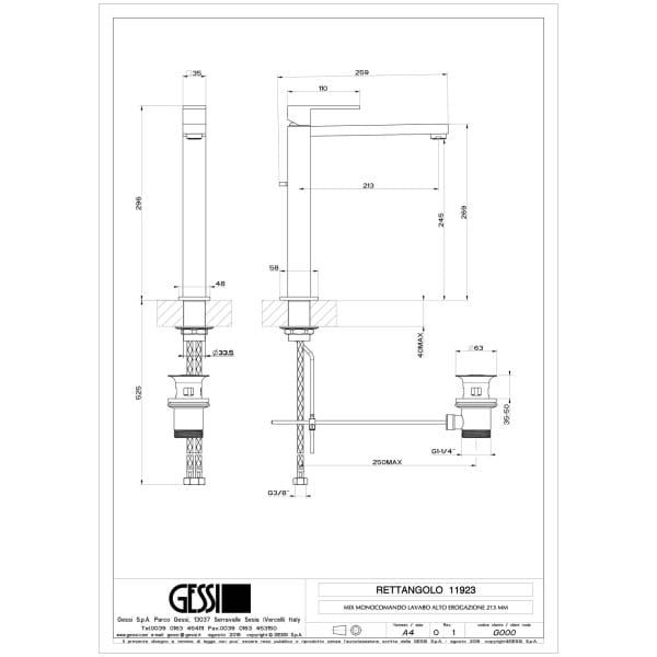 Gessi-RETTANGOLO-11923-Bateria-umywalkowa-nablatowa-z-korkiem-automatycznym-Zasieg-wylewki-213-mm-wiele-kolorow-rys-techniczny.jpg RETTANGOLO 11923 rysunek techniczny