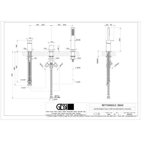 Gessi-RETTANGOLO-20043-Bateria-wannowa-3-otworowa-z-przelacznikiem-przylacza-1-2-waz-prysznicowy-15-m-wyciagana-sluchawka-prysznicowa-wiele-kolorow-rys-techniczny.jpg RETTANGOLO 20043 rysunek techniczny