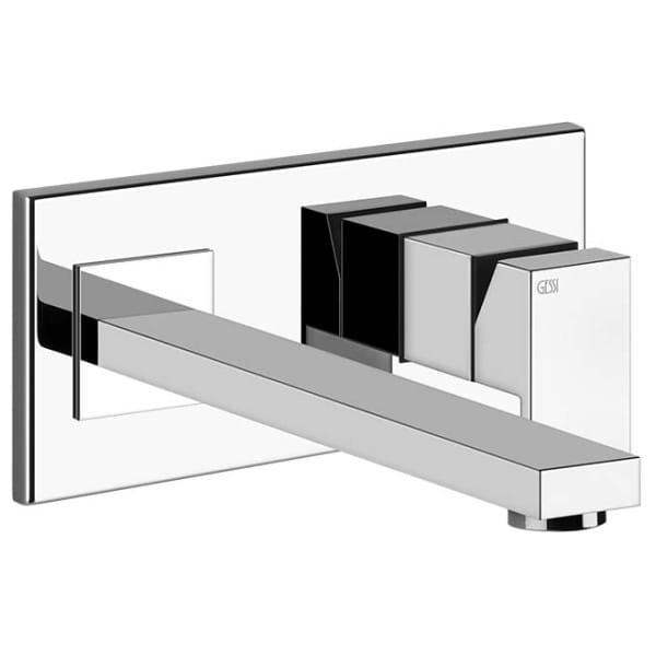 Gessi RETTANGOLO 44697 44838 Bateria podtynkowa z wylewka wiele kolorow 031 Chrom 149 Finox 299 Czarny XL 706 Czarny Metal PVD 030 Miedź PVD 707 Czarny metal szczotkowany PVD 708 Miedź szczotkowana PVD