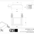 RETTANGOLO ACCESSORIES 20801 rysunek techniczny