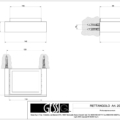 RETTANGOLO ACCESSORIES 20802 rysunek techniczny