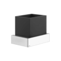 Gessi RETTANGOLO ACCESSORIES 20808 Kubek z uchwytem sciennym w kolorze czarnym wiele kolorow 031 Chrom 079 Biały CN 099 Czarny XL 149 Finox 706 Czarny Metal PVD 030 Miedź PVD 707 Czarny metal szczotkowany PVD 708 Miedź szczotkowana PVD