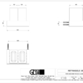 RETTANGOLO ACCESSORIES 20810 rysunek techniczny