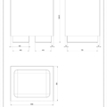 RETTANGOLO ACCESSORIES 20831 rysunek techniczny