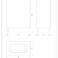 RETTANGOLO ACCESSORIES 20834 rysunek techniczny