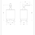 RETTANGOLO ACCESSORIES 20837 rysunek techniczny