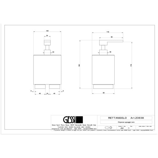 Gessi-RETTANGOLO-ACCESSORIES-20838-Dozownik-mydla-w-kolorze-czarnym-wiele-kolorow-rys-techniczny.jpg RETTANGOLO ACCESSORIES 20838 rysunek techniczny