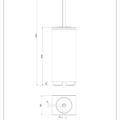 RETTANGOLO ACCESSORIES 20844 rysunek techniczny