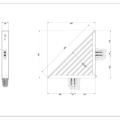 RETTANGOLO ACCESSORIES 20861 rysunek techniczny