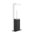 Gessi RETTANGOLO ACCESSORIES 20934 Zestaw z uchwytem na papier toaletowy i uchwytem na czarna szczotke WC wiele kolorow 031 Chrom 099 Czarny XL 149 Finox 706 Czarny Metal PVD 030 Miedź PVD 707 Czarny metal szczotkowany PVD 708 Miedź szczotkowana PVD