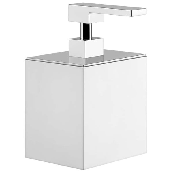 Gessi-RETTANGOLO-ACCESSORIES-21087-Dozownik-do-mydla-z-bialym-szklem-do-uchwytu-sciennego-wiele-kolorow.jpg Gessi RETTANGOLO ACCESSORIES 21087 Dozownik do mydla z bialym szklem do uchwytu sciennego wiele kolorow 031 Chrom 079 Biały CN 098 Biały XL 149 Finox 707 Czarny metal szczotkowany PVD