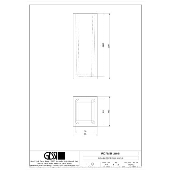 Gessi-RETTANGOLO-ACCESSORIES-21091-Uchwyt-scienny-bialy-na-szczotke-WC-wiele-kolorow-rys-techniczny.jpg RETTANGOLO ACCESSORIES 21091 rysunek techniczny