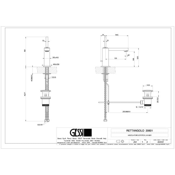 Gessi-RETTANGOLO-J-20601-Bateria-umywalkowa-z-korkiem-automatycznym-wiele-kolorow-rys-techniczny.jpg RETTANGOLO J 20601 rysunek techniczny