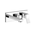 Gessi RETTANGOLO K 44639 53136 Bateria prysznicowa podtynkowa dwuobiegowa z wylewka i przelacznikiem zaworem przelaczajacym wiele kolorow 031 Chrom 149 Finox 299 Czarny XL 706 Czarny Metal PVD 030 Miedź PVD 707 Czarny metal szczotkowany PVD 708 Miedź szczotkowana PVD