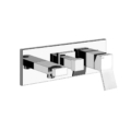 Gessi RETTANGOLO K 44639 53140 Bateria prysznicowa podtynkowa dwuobiegowa z przelacznikiem zaworem przelaczajacym przylaczem weza prysznicowego i uchwytem sluchawki prysznicowej wiele kolorow 031 Chrom 149 Finox 299 Czarny XL 706 Czarny Metal PVD 030 Miedź PVD 707 Czarny metal szczotkowany PVD 708 Miedź szczotkowana PVD