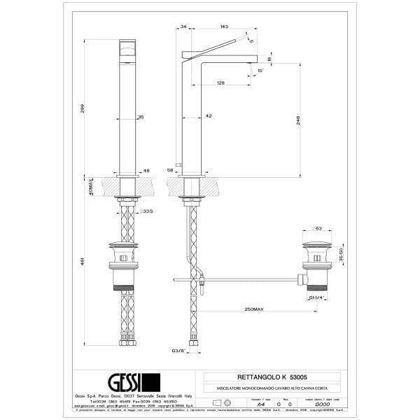 Gessi-RETTANGOLO-K-53005-Bateria-umywalkowa-nablatowa-wiele-kolorow-rys-techniczny.jpg RETTANGOLO K 53005 rysunek techniczny
