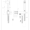 RETTANGOLO SHOWER 20023 rysunek techniczny