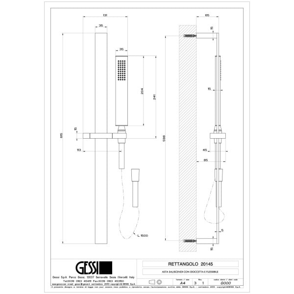Gessi-RETTANGOLO-SHOWER-20145-Drazek-prysznicowy-ze-sluchawka-prysznicowa-z-antilimestone-waz-prysznicowy-150-m-wiele-kolorow-rys-techniczny.jpg RETTANGOLO SHOWER 20145 rysunek techniczny