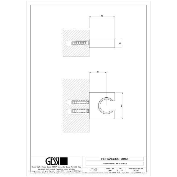 Gessi-RETTANGOLO-SHOWER-20157-Uchwyt-sluchawki-prysznicowej-wiele-kolorow-rys-techniczny.jpg RETTANGOLO SHOWER 20157 rysunek techniczny