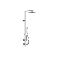 Gessi RETTANGOLO SHOWER 23407 Bateria termostatyczna scienna z deszczownica 216 x 140 mm automatycznym przelacznikiem wannowo natryskowym wezem prysznicowym 1 wiele kolorow 031 Chrom 149 Finox