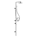 Gessi RETTANGOLO SHOWER 23409 Bateria termostatyczna scienna z glowica prysznicowa 216 x 140 mm automatycznym przelacznikiem wanny prysznica wezem prysznico wiele kolorow 031 Chrom 149 Finox