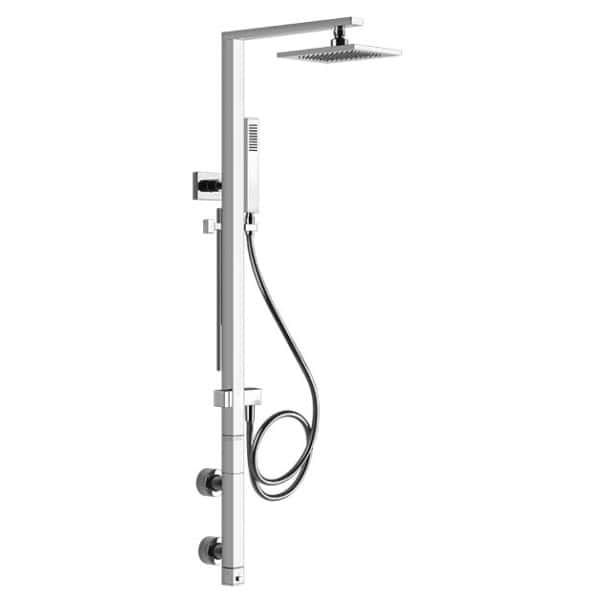 Gessi RETTANGOLO SHOWER 23411 Bateria termostatyczna scienna z glowica prysznicowa 216 x 140 mm automatycznym przelacznikiem wanny prysznica wezem prysznico wiele kolorow 031 Chrom 149 Finox