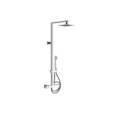 Gessi RETTANGOLO SHOWER 23447 Bateria termostatyczna scienna z deszczownica 216 x 140 mm automatycznym przelacznikiem wannowo natryskowym wezem prysznicowym 1 wiele kolorow 031 Chrom 149 Finox