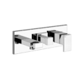 Gessi RETTANGOLO SHOWER 44639 44911 Bateria prysznicowa podtynkowa dwuobiegowa z przelacznikiem zaworem przelaczajacym przylaczem weza prysznicowego i uchwytem sluchawki prysznicowej wiele kolorow 031 Chrom 149 Finox 299 Czarny XL 706 Czarny Metal PVD 030 Miedź PVD 707 Czarny metal szczotkowany PVD 708 Miedź szczotkowana PVD