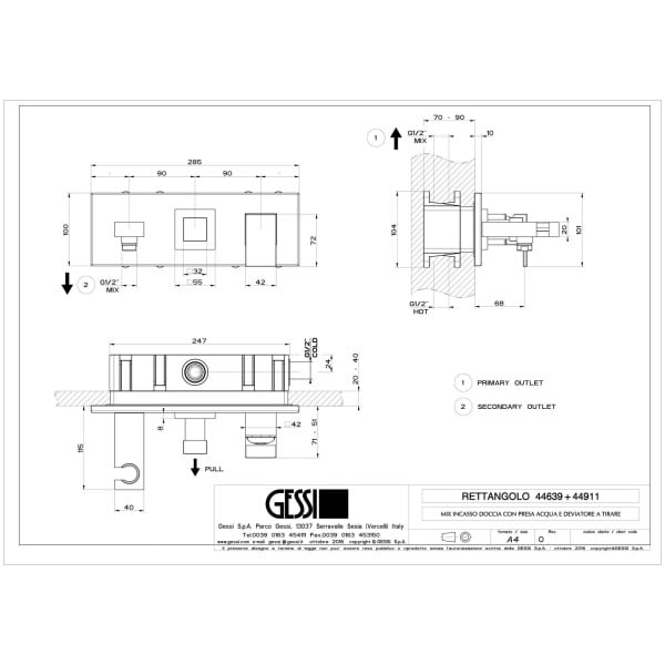 Gessi-RETTANGOLO-SHOWER-44639-44911-Bateria-prysznicowa-podtynkowa-dwuobiegowa-przylacze-weza-prysznicowego-uchwyt-sluchawki-prysznicowej-wiele-kolorow-rys-tech.jpg RETTANGOLO SHOWER 44639+44911 rysunek techniczny